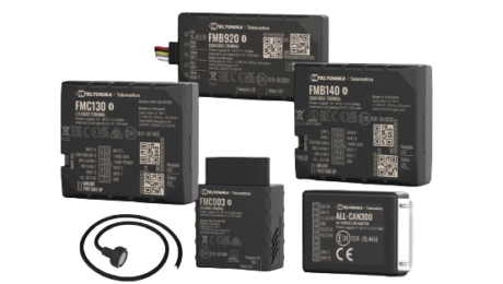 Teltonika GPS tracker devices used by Intellsys Ltd for fleet management in Cyprus